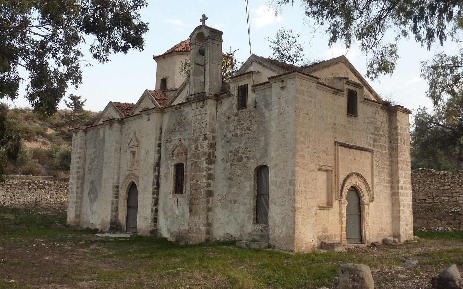 The historic church on the walking route from Alsancak towards Ilgaz