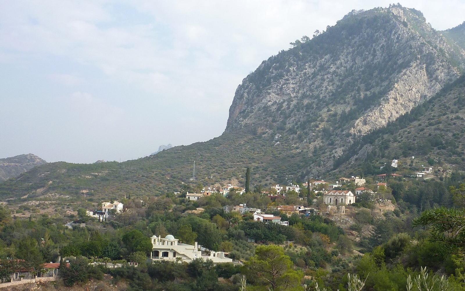 Ilgaz village beneath its steep mountain landscape