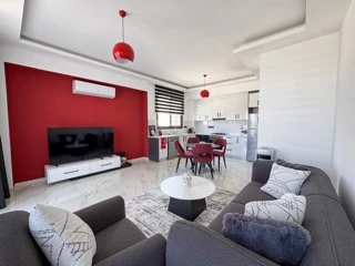 Voll möblierte 2-Schlafzimmer-Wohnung mit Meerblick zur Miete in ANIMA, Alsancak — 2