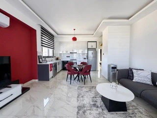 Voll möblierte 2-Schlafzimmer-Wohnung mit Meerblick zur Miete in ANIMA, Alsancak — 3