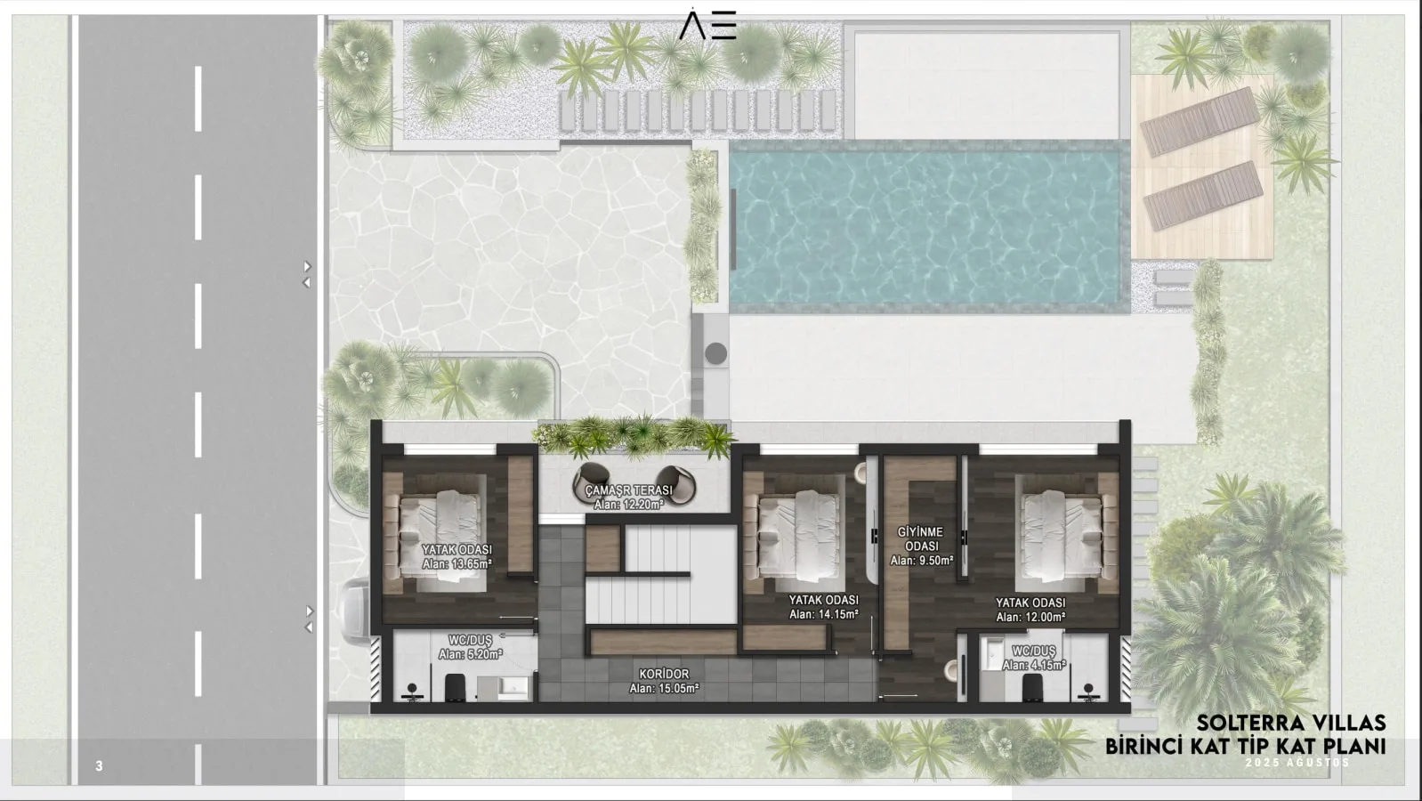 Çatalköy’de Deniz ve Dağ Manzaralı 3+1 Villalar — £449.900’dan | C1-0130 — 5