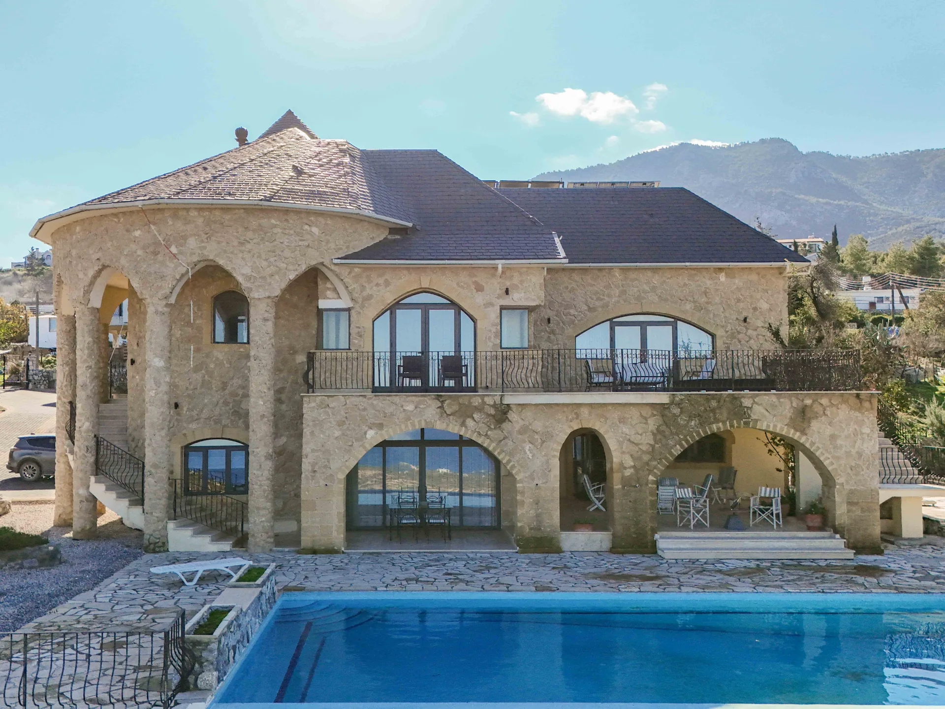 5-Bedroom Stone Villa with Infinity Pool in Arapköy — Chapter One Realty
