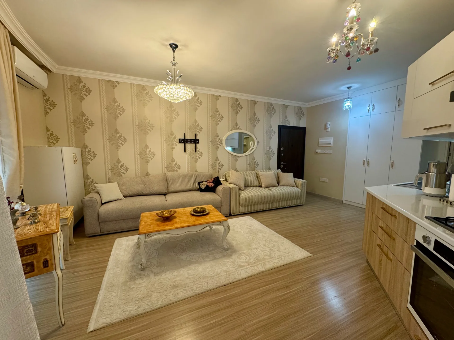 Furnished 1-Bedroom Apartment with Private Roof Terrace in Karaoğlanoğlu — £120,000 — 2